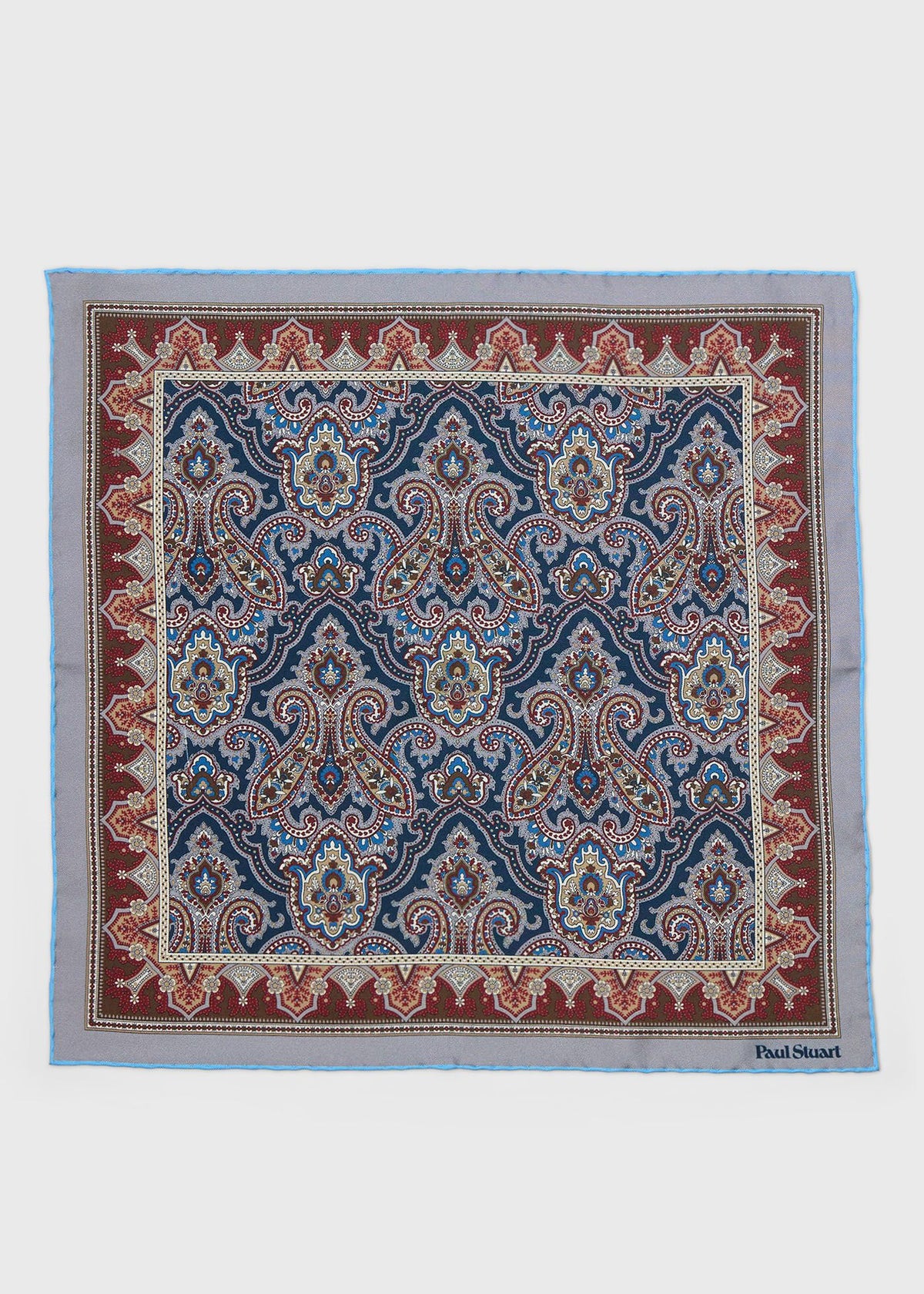 Paisley Silk Pocket Square - Paul Stuart Smart Buy