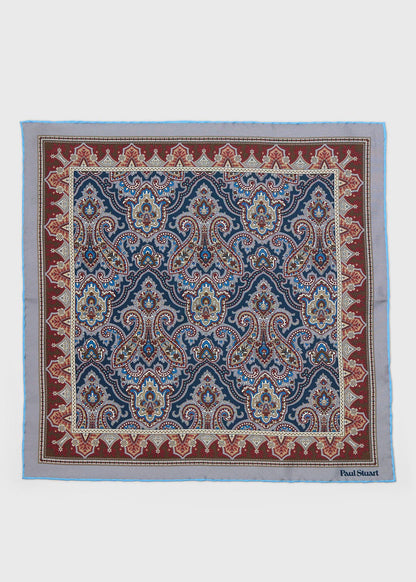 Paisley Silk Pocket Square - Paul Stuart Smart Buy