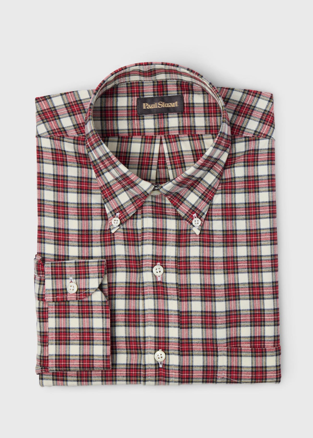 Tartan Button-Down Shirt - Paul Stuart Great Value