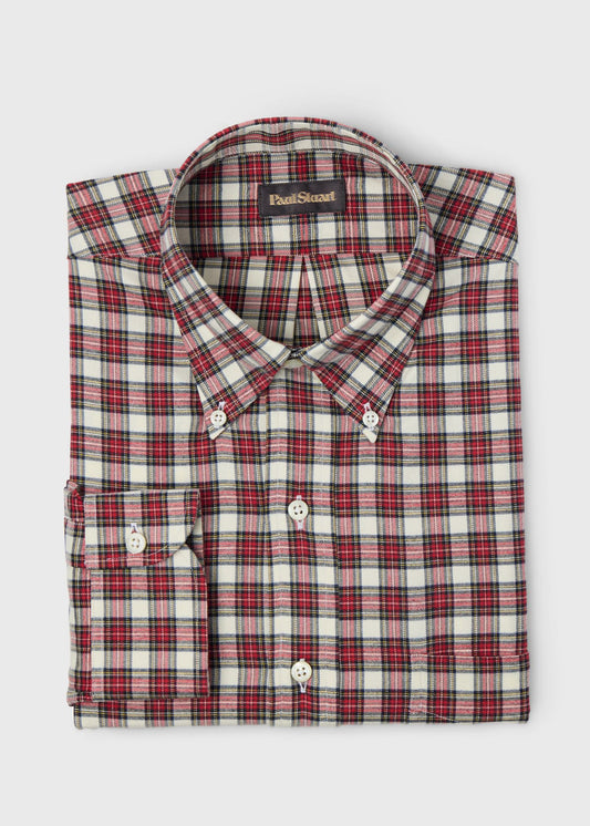 Tartan Button-Down Shirt - Paul Stuart Great Value