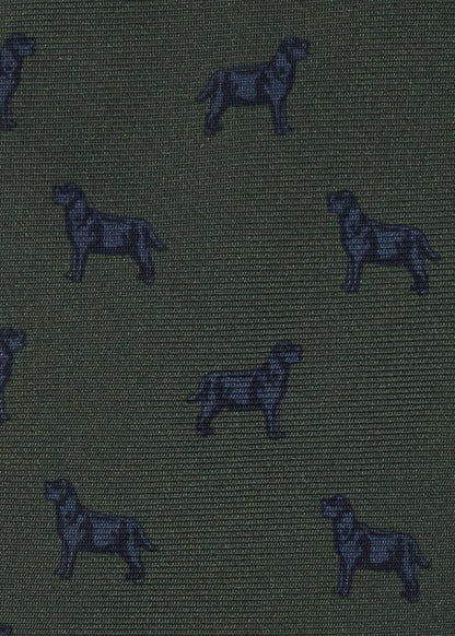 Black Lab Silk Tie - Paul Stuart Top Pick