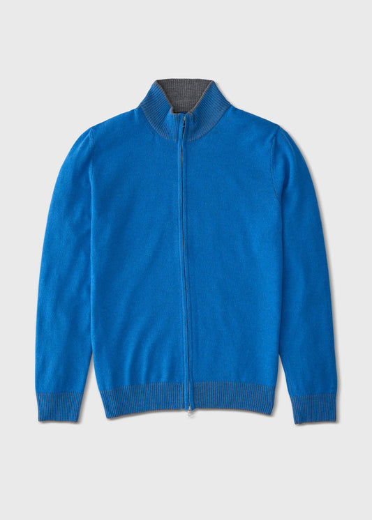 Wool Blend Full-Zip Sweater - Paul Stuart Classic