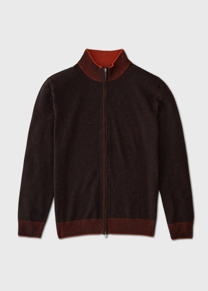 Wool Blend Full-Zip Sweater - Paul Stuart Top Pick
