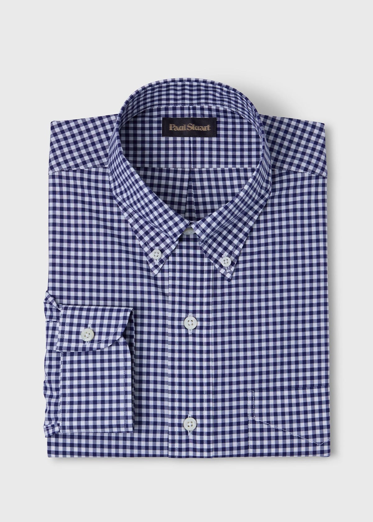 Gingham Button Down Shirt - Paul Stuart Discount