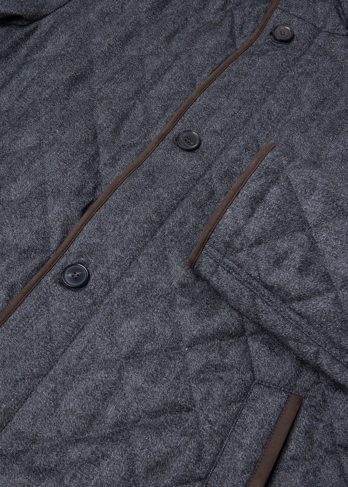 Wool Herringbone Quilted Jacket - Paul Stuart Discount