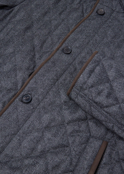 Wool Herringbone Quilted Jacket - Paul Stuart Discount