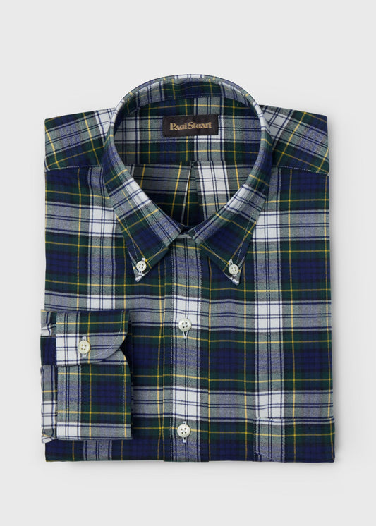 Tartan Button-Down Shirt - Paul Stuart Best Seller