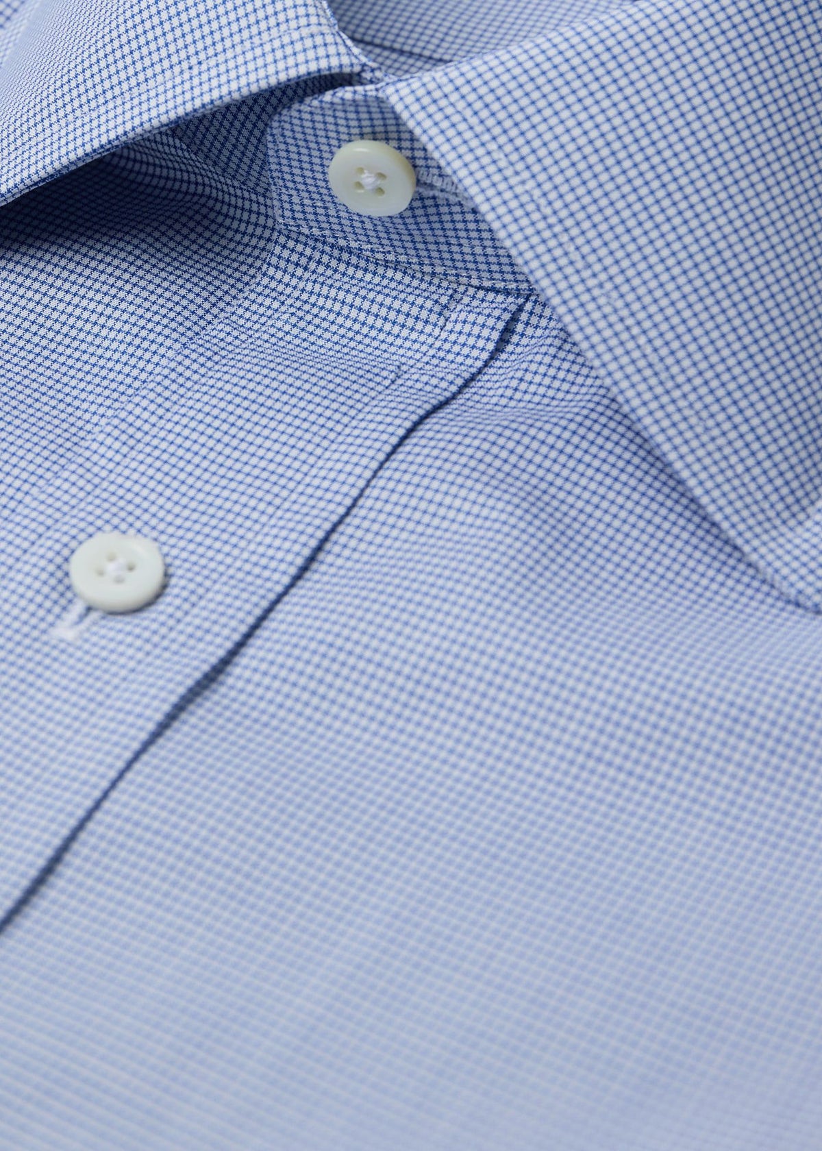 Micro Check Spread Collar Dress Shirt - Paul Stuart Latest