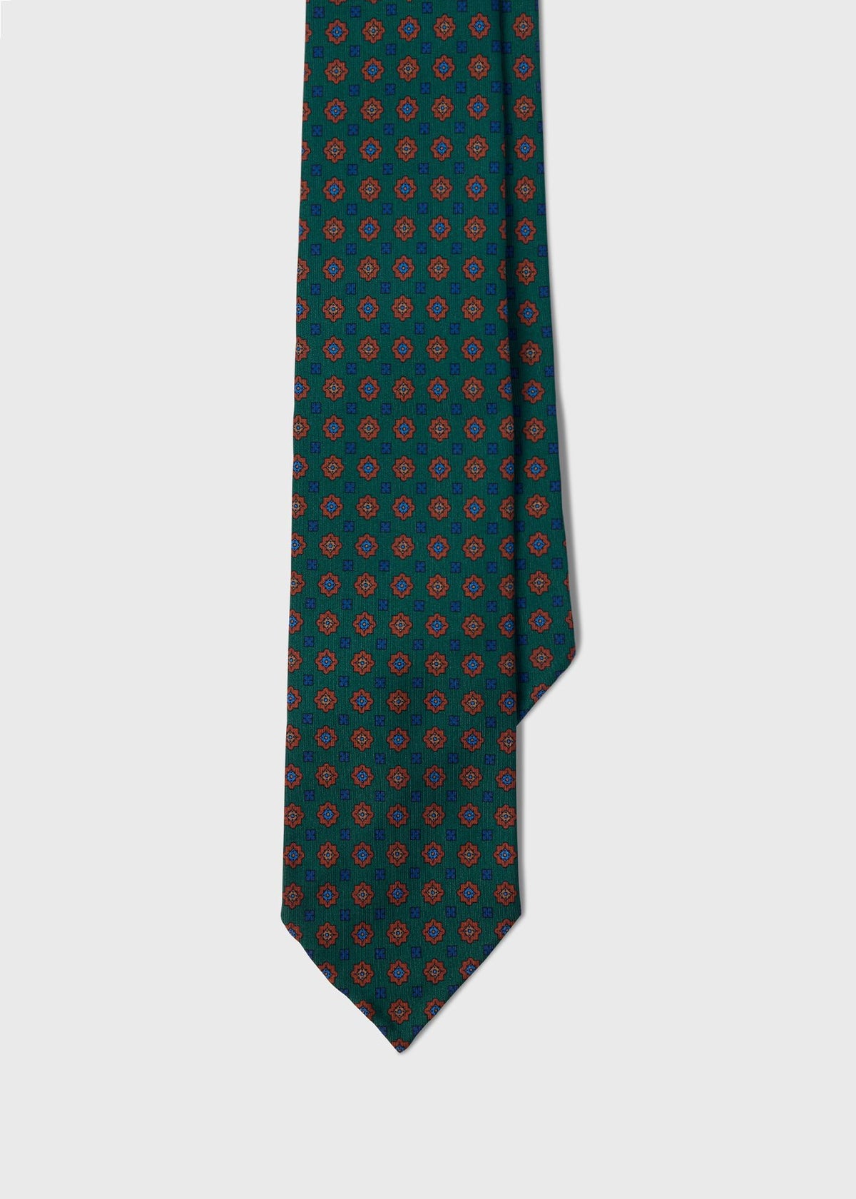 Medallion Madder Silk Tie - Paul Stuart New