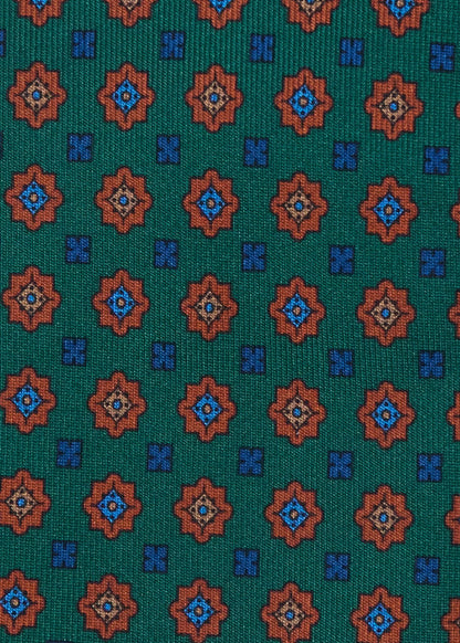 Medallion Madder Silk Tie - Paul Stuart New