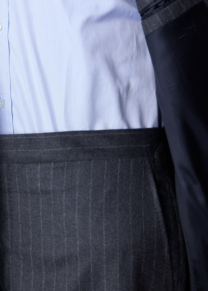 Double-Breasted Chalk Stripe Suit - Paul Stuart Great Value