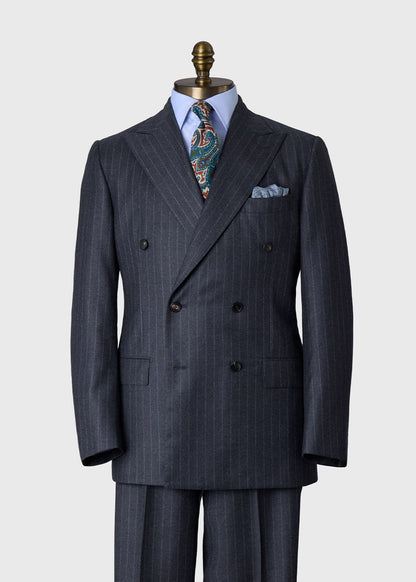 Double-Breasted Chalk Stripe Suit - Paul Stuart Great Value