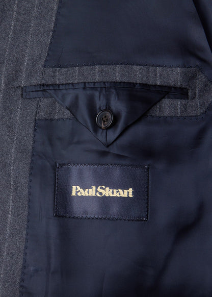 Double-Breasted Chalk Stripe Suit - Paul Stuart Great Value