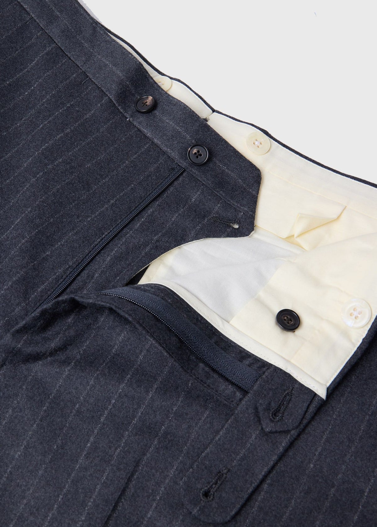 Double-Breasted Chalk Stripe Suit - Paul Stuart Great Value