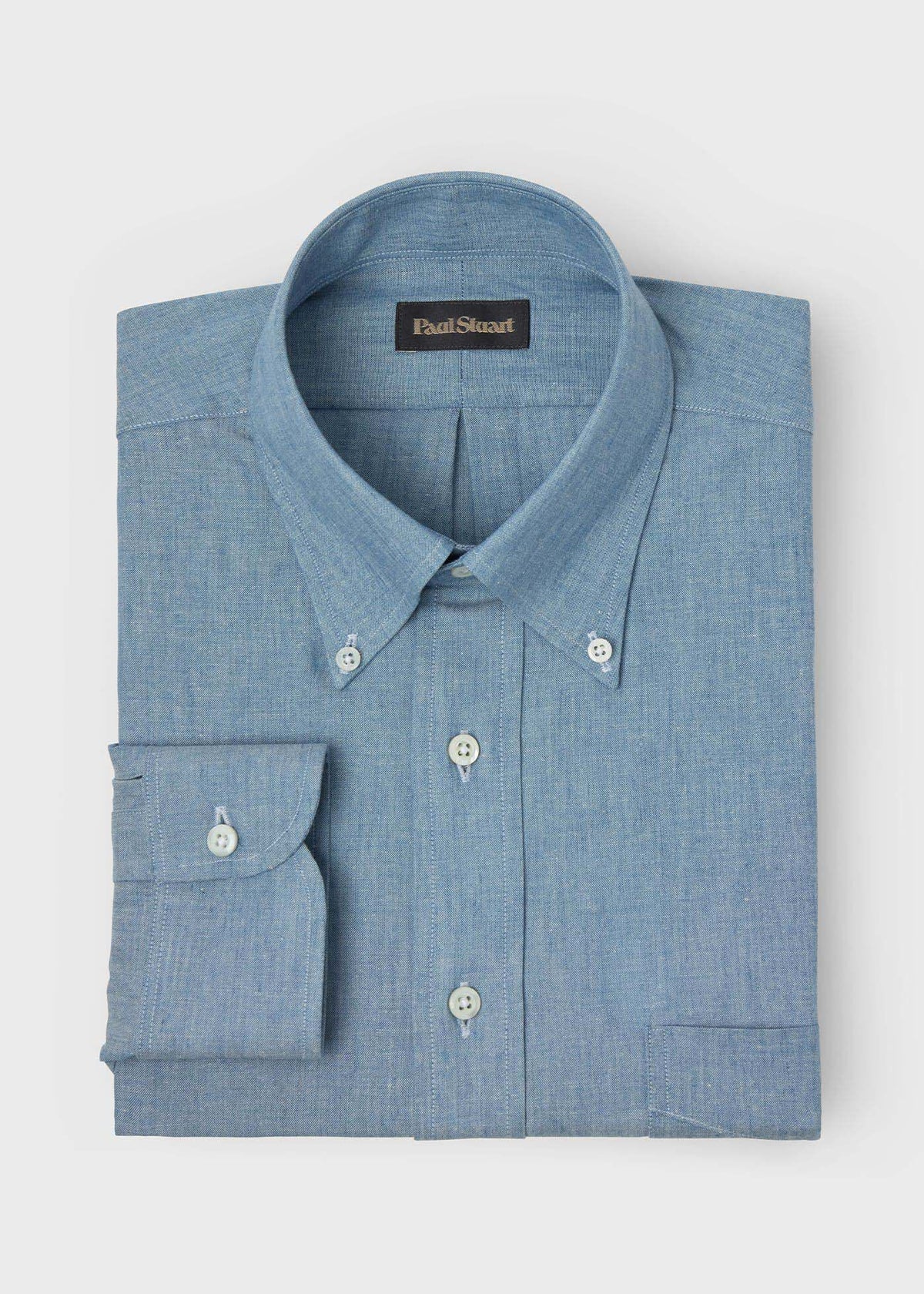 Chambray Button Down Shirt - Paul Stuart Customer Favorite