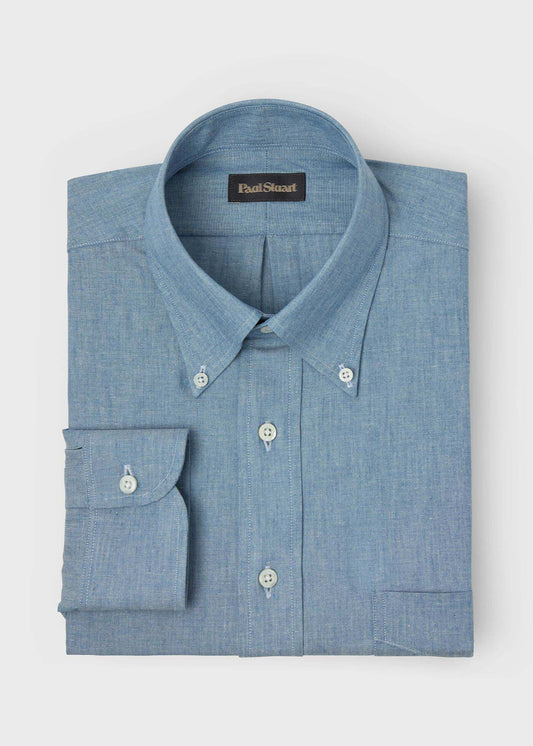 Chambray Button Down Shirt - Paul Stuart Customer Favorite