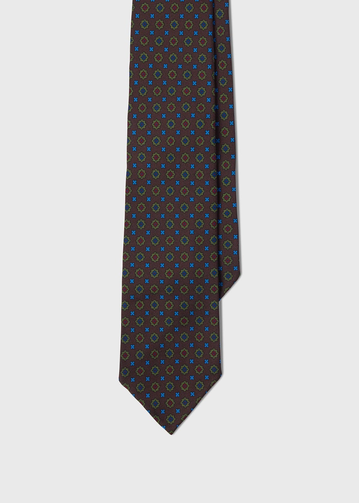 Medallion Madder Silk Tie - Paul Stuart Discount
