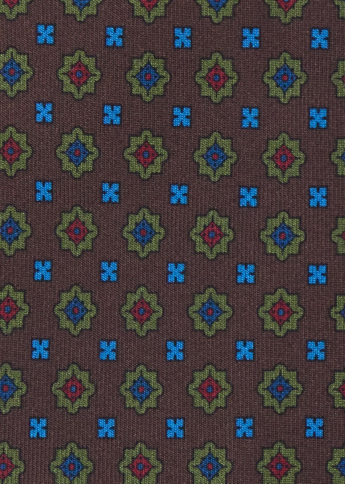 Medallion Madder Silk Tie - Paul Stuart Discount