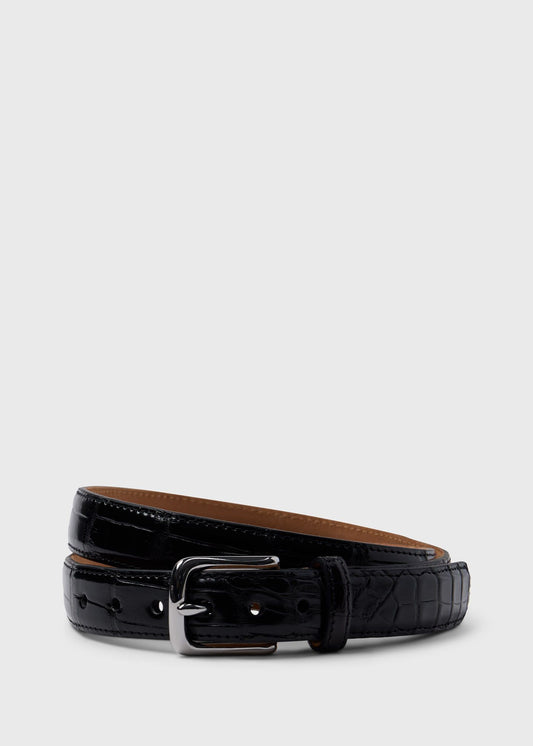 American Alligator Belt with Nickel Buckle - Paul Stuart Everyday