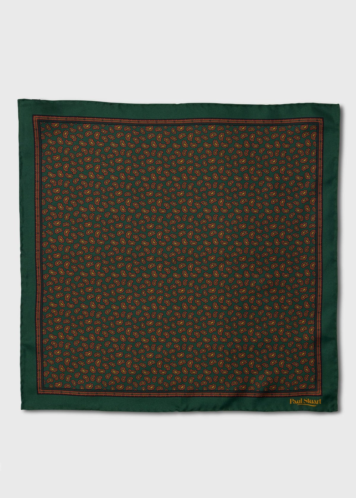Micro Paisley Silk Pocket Square - Paul Stuart Trusted