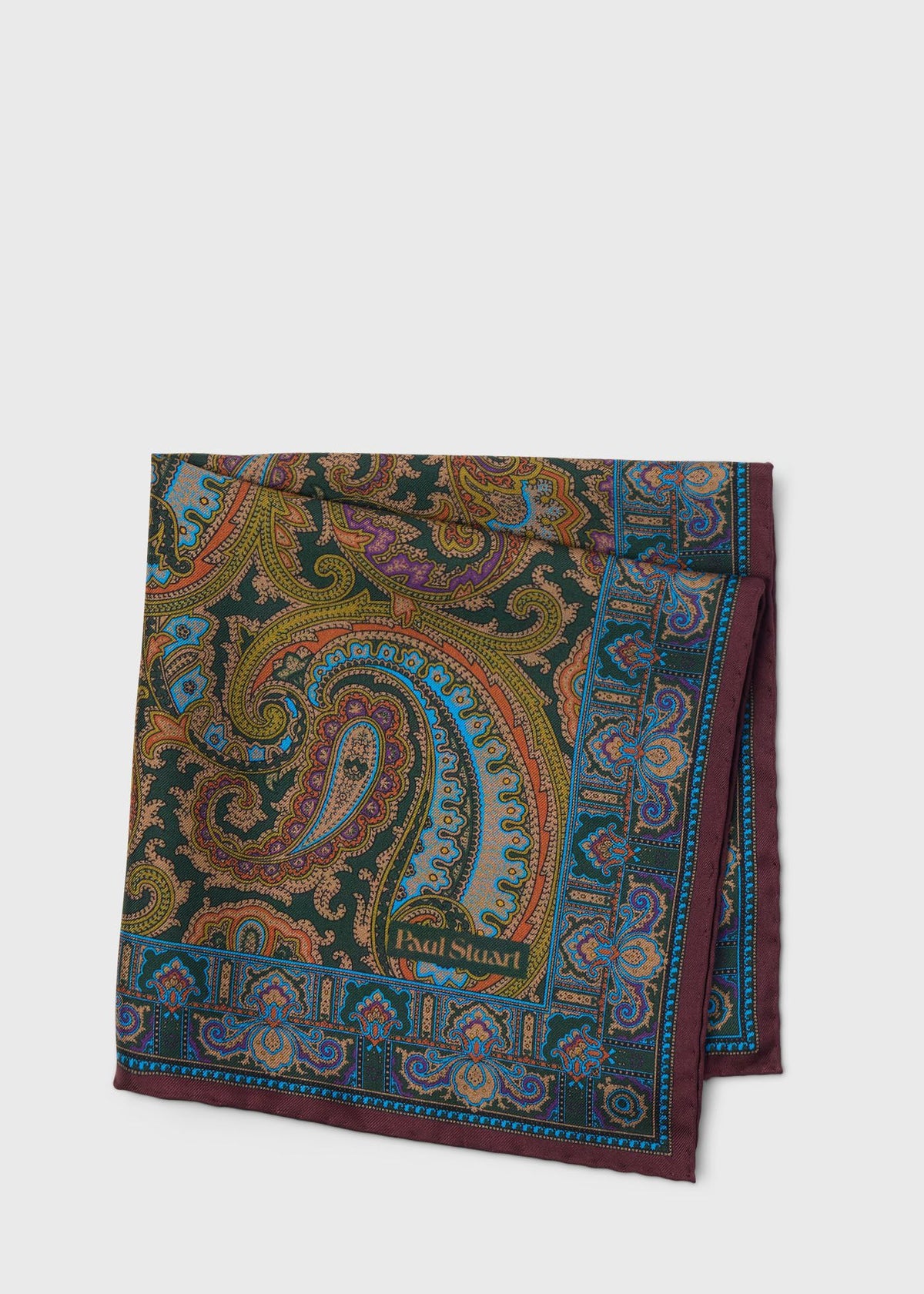 Paisley Silk Pocket Square - Paul Stuart Recommended