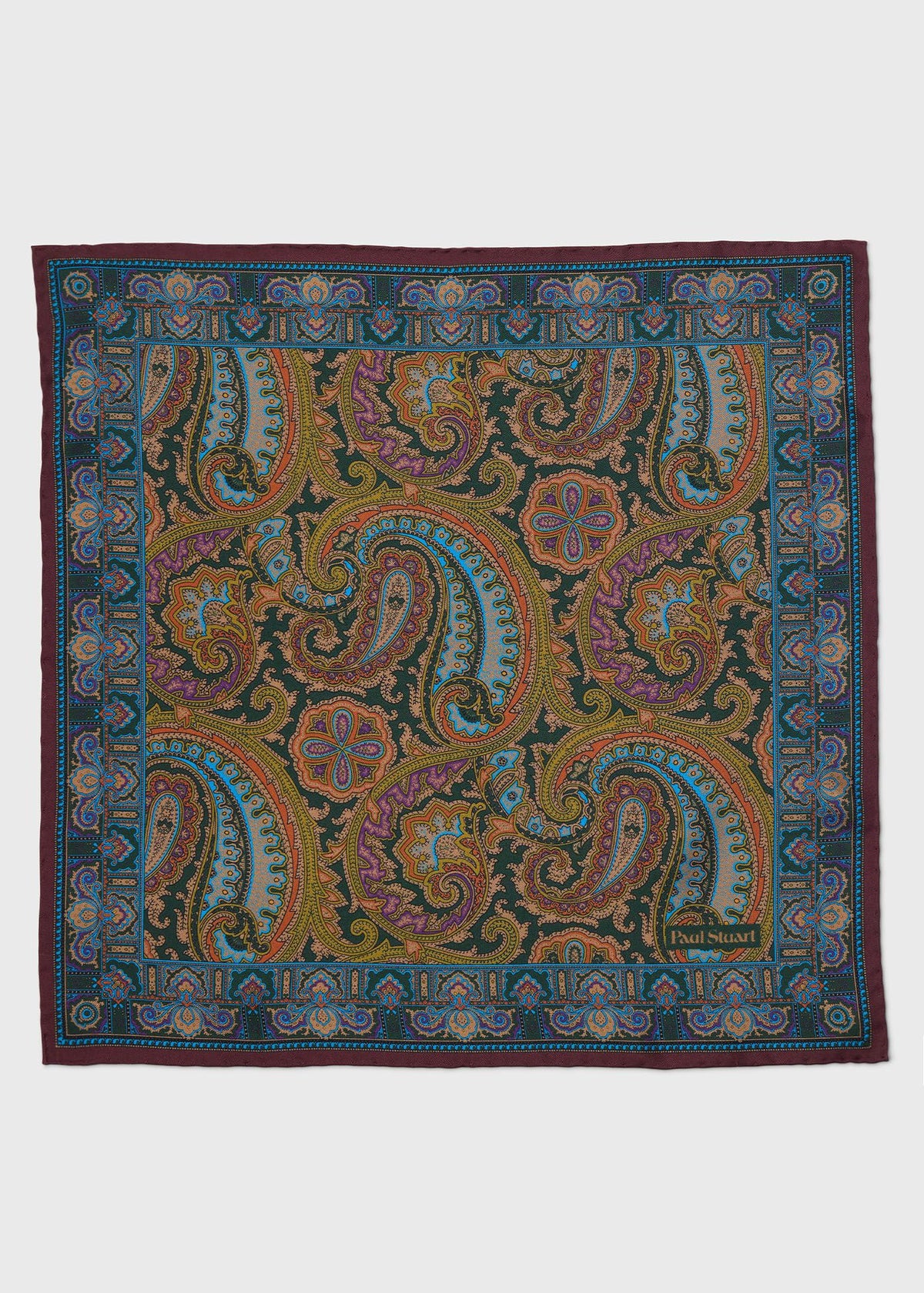Paisley Silk Pocket Square - Paul Stuart Recommended