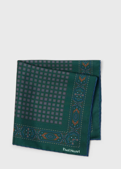 Foulard Silk Pocket Square - Paul Stuart Trusted