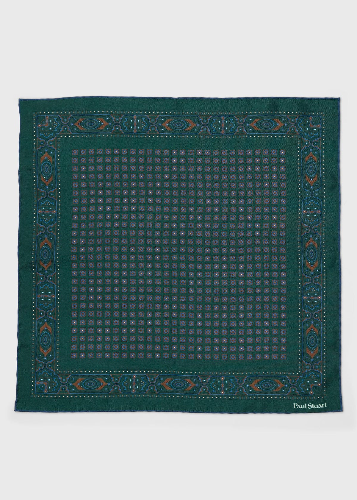 Foulard Silk Pocket Square - Paul Stuart Trusted