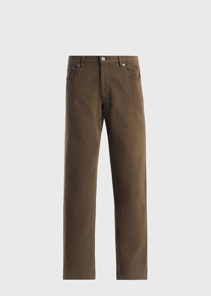 Brushed Twill Five Pocket Pant - Paul Stuart Classic