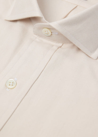Herringbone Spread Collar Shirt - Paul Stuart Classic
