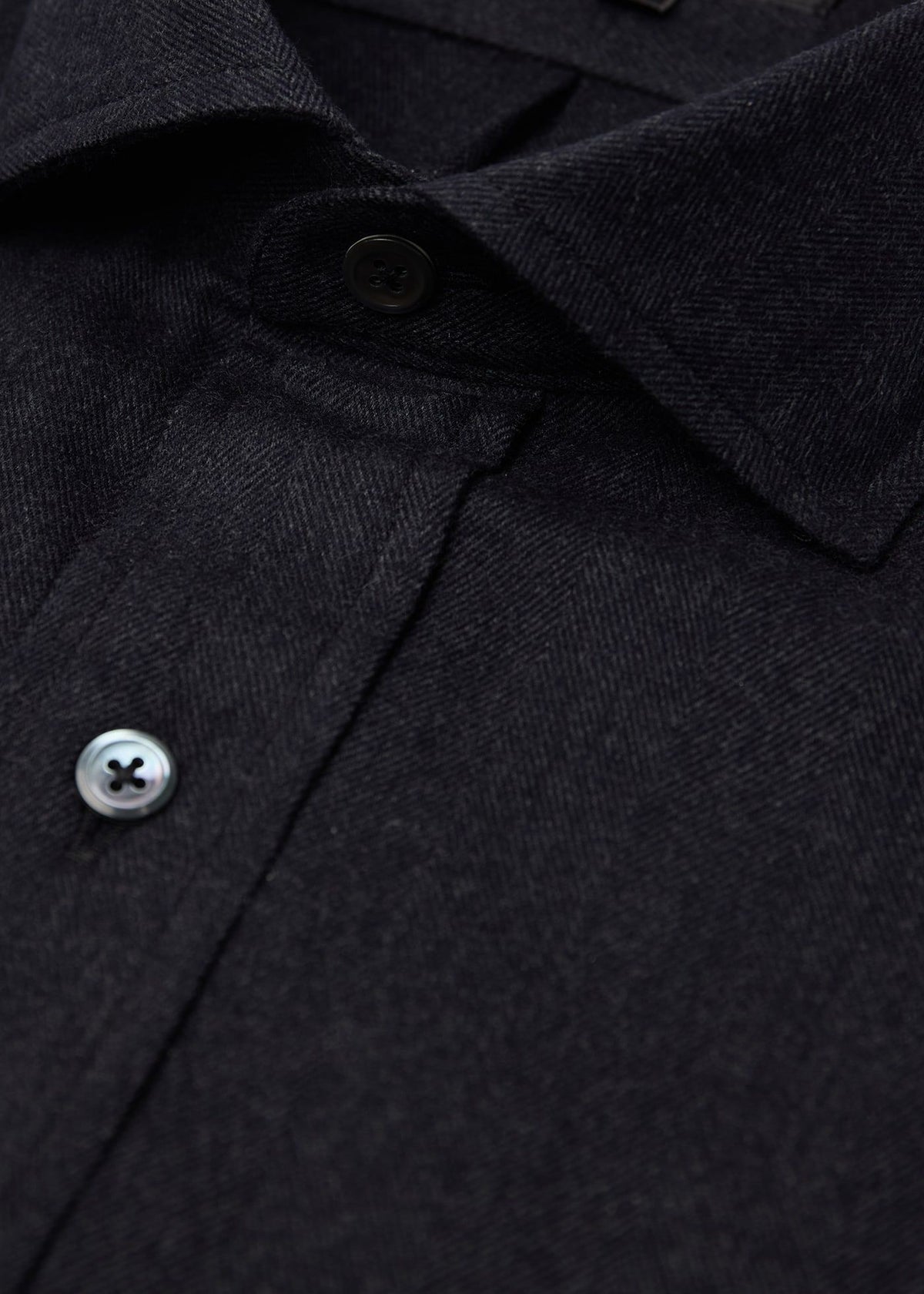 Herringbone Spread Collar Shirt - Paul Stuart Exclusive