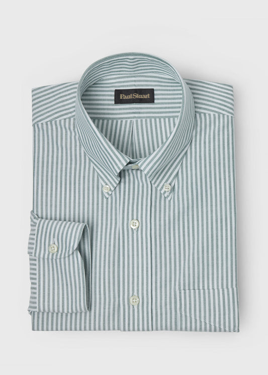 Stripe Oxford Button-Down Shirt - Paul Stuart Top Pick