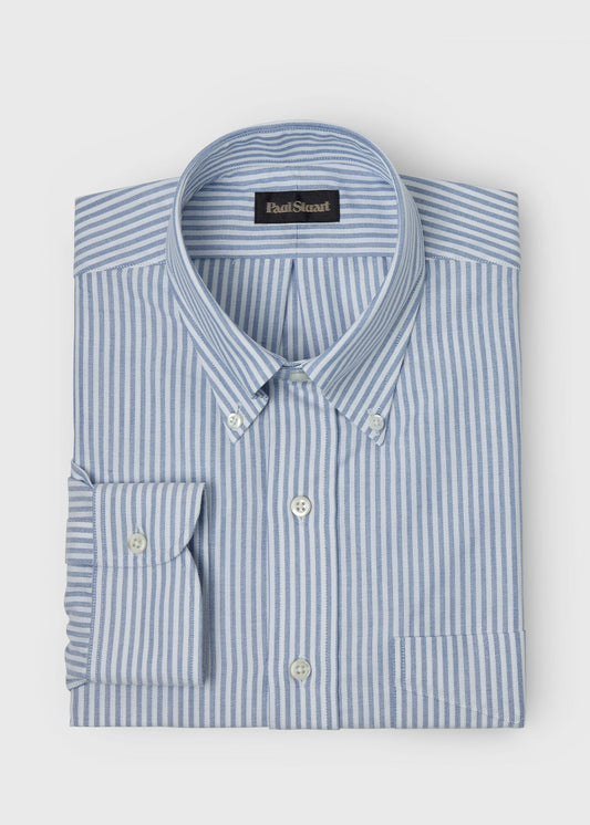 Stripe Oxford Button-Down Shirt - Paul Stuart Trending