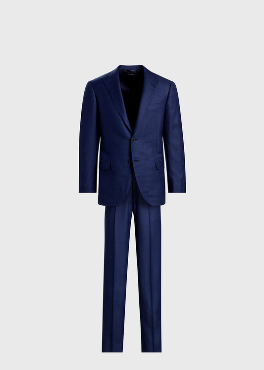 All Year Wool Bird's Eye Suit - Paul Stuart Premium