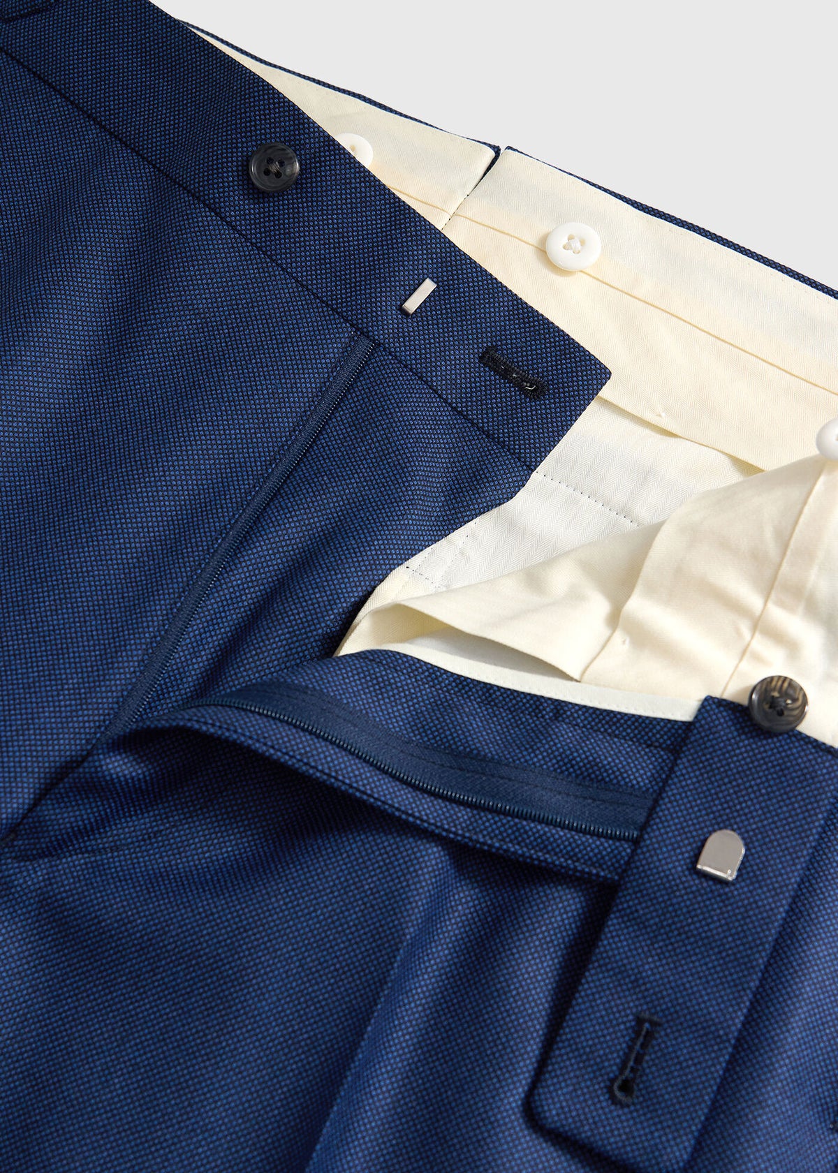 All Year Wool Bird's Eye Suit - Paul Stuart Premium