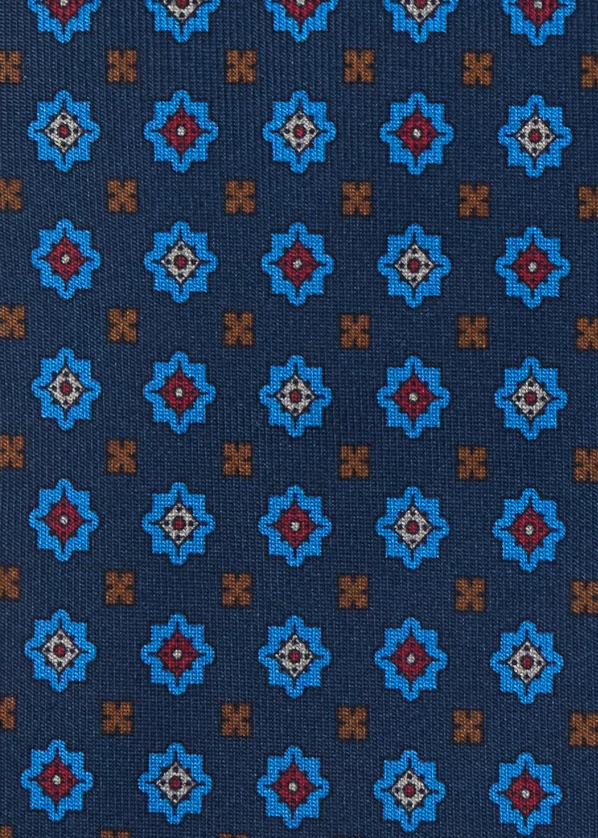 Medallion Madder Silk Tie - Paul Stuart Discount