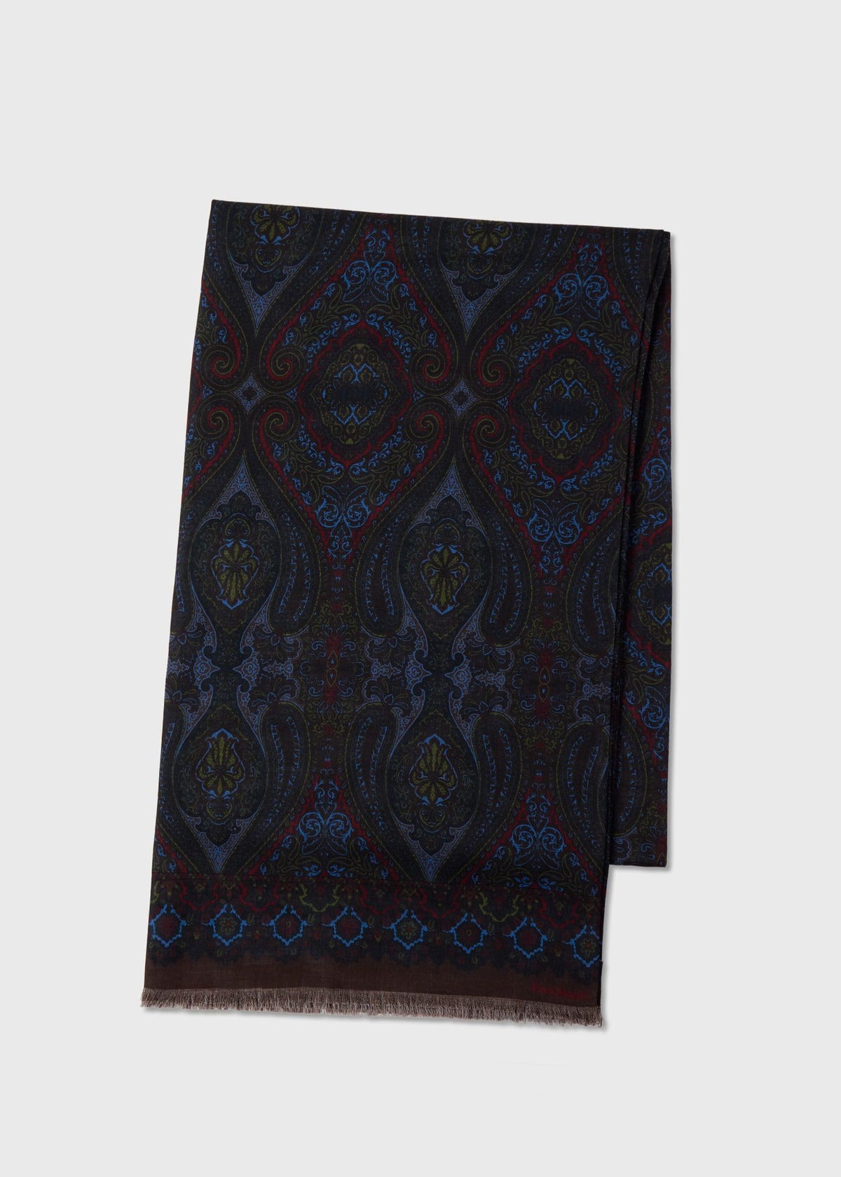 Wool Silk Paisley Scarf - Paul Stuart Customer Favorite