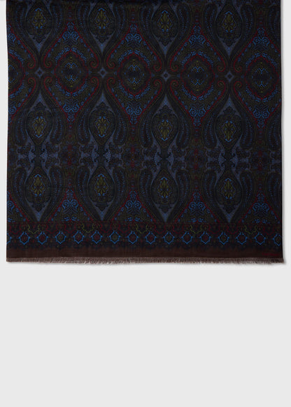 Wool Silk Paisley Scarf - Paul Stuart Customer Favorite