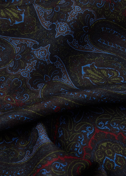 Wool Silk Paisley Scarf - Paul Stuart Customer Favorite