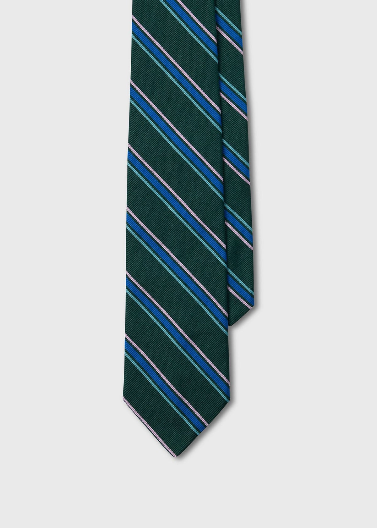 Repp Stripe Silk Tie - Paul Stuart Top Pick