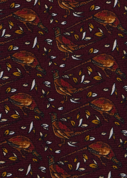Pheasant Wool & Silk Tie - Paul Stuart Recommended