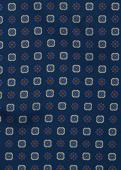 Medallion Silk Pocket Square - Paul Stuart Sale