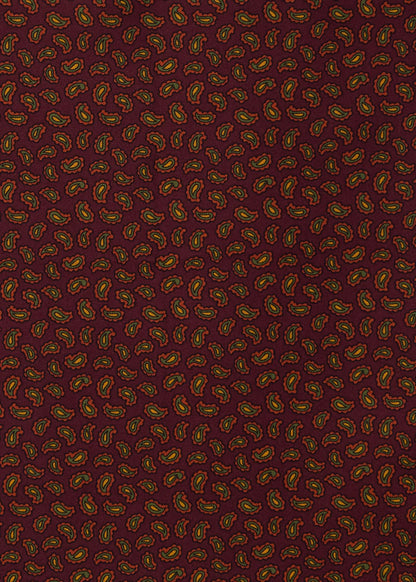 Micro Paisley Silk Pocket Square - Paul Stuart Latest