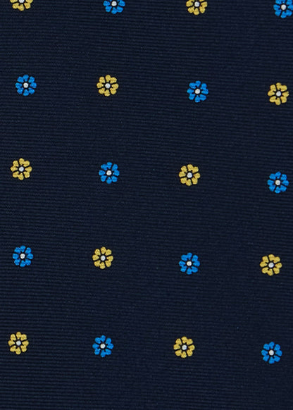 Floral Medallion Silk Tie - Paul Stuart Quality