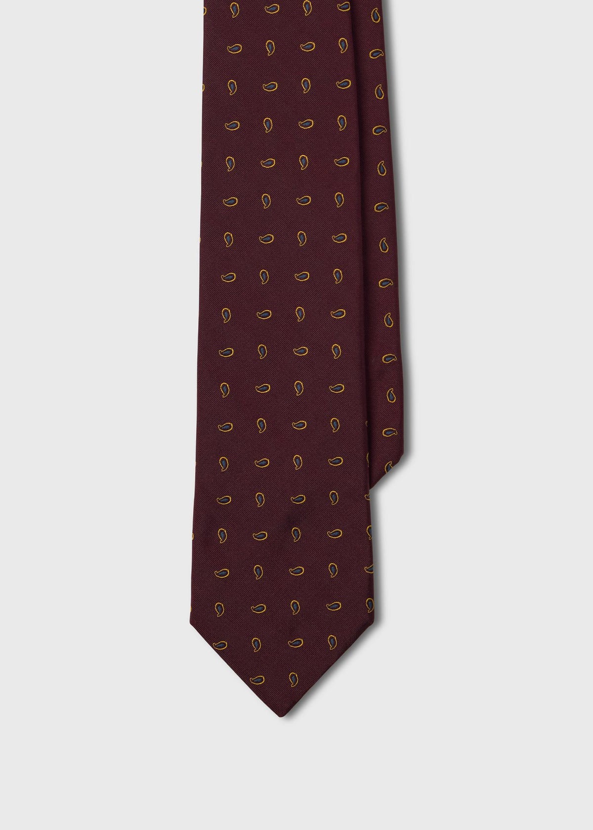 Micro Paisley Silk Tie - Paul Stuart Essential