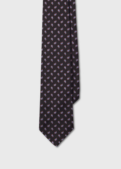 Geometric Paisley Silk Tie - Paul Stuart Popular