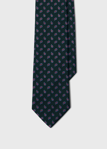 Geometric Paisley Silk Tie - Paul Stuart Quality