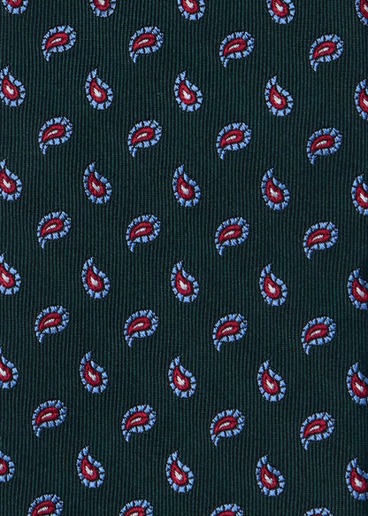 Geometric Paisley Silk Tie - Paul Stuart Quality