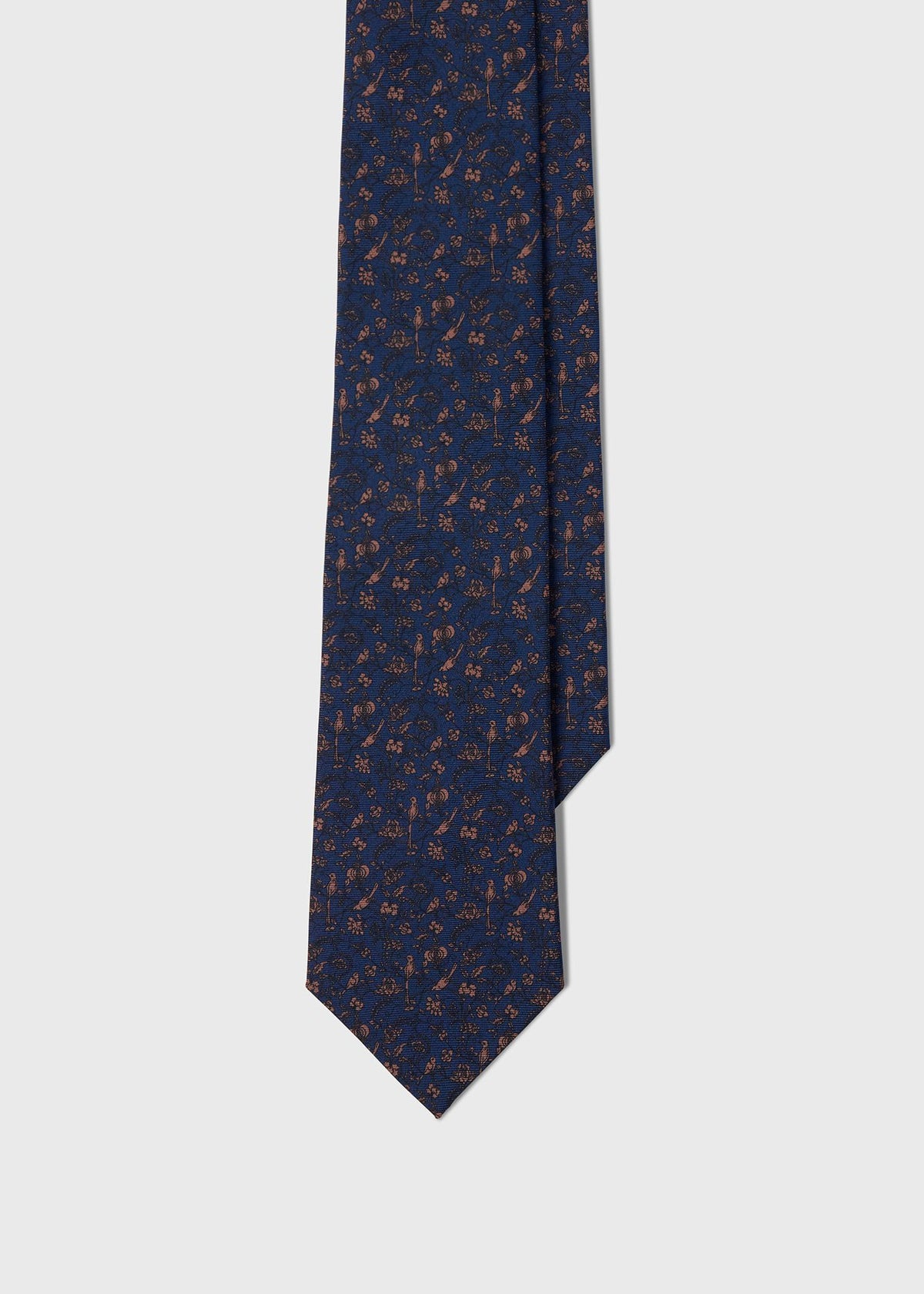 Floral Bird SIik Tie - Paul Stuart Trending
