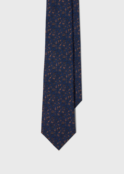 Floral Bird SIik Tie - Paul Stuart Trending